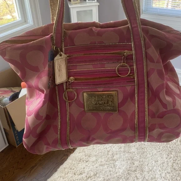 Authentic Coach bag, pink - Picture 2 of 6